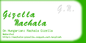 gizella machala business card